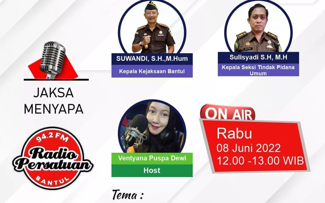 Jaksa Menyapa : Restorative Justice Perkara Tindak Pidana Umum