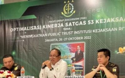 Pengarahan JAMINTEL KEJAKSAAN RI dalam FGD Optimalisasi Kinerja Satgas 53