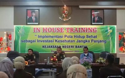 In House Training : Implementasi Pola Hidup Sehat Sebagai Investasi Kesehatan Jangka Panjang