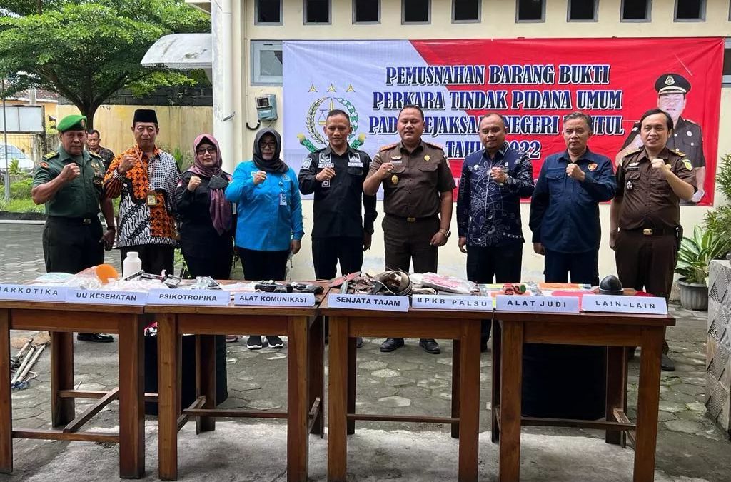 Pemusnahan Barang Bukti tahun 2022
