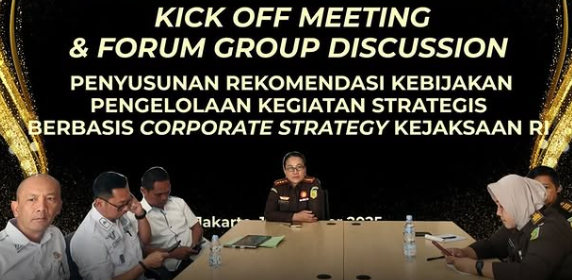 Kick Of Meeting Penyusunan Rekomendasi Kebijakan Pengelolaan Kegiatan Strategis
