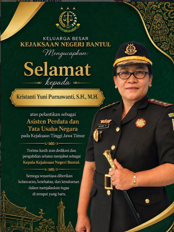 Ucapan Terima Kasih : Kristanti Yuni Purnawanti, S.H., M.H.