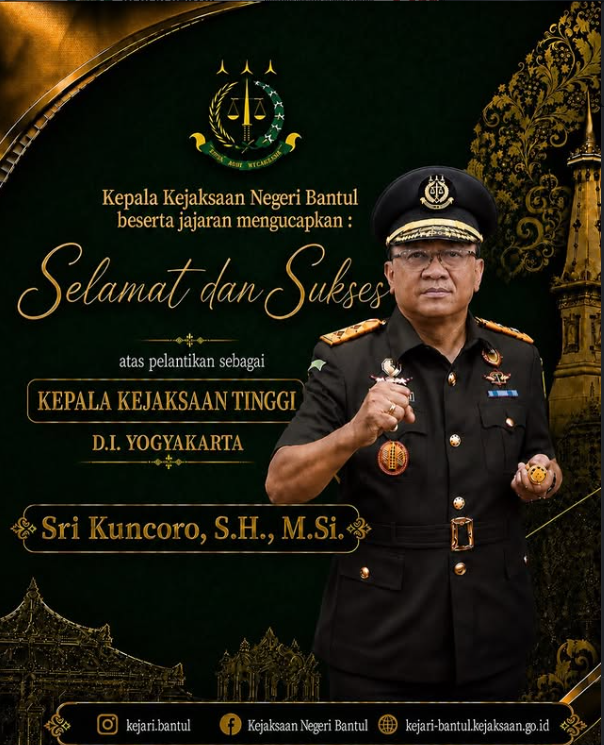 Kajati DIY : Sri Kuncoro, S.H., M.Si.