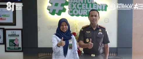 Silaturahmi Kajari Bantul bersama Ketua PA Bantul Bangun Komunikasi Optimalkan Pelaksanaan Tugas dan Fungsi